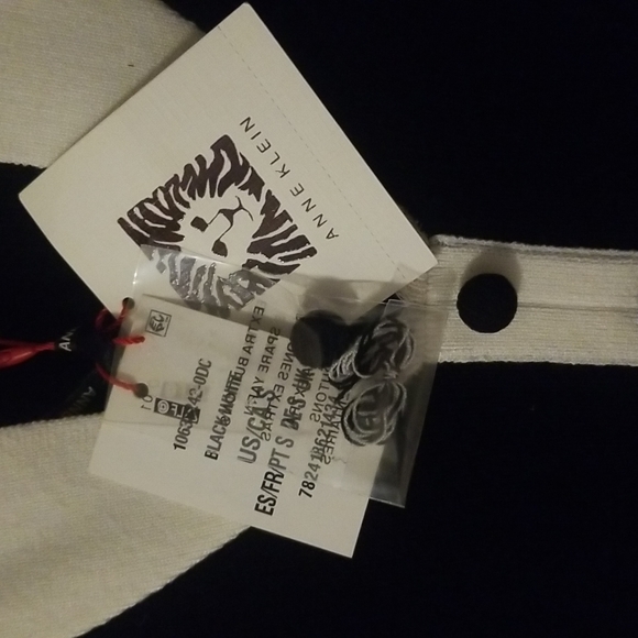 Anne Klein 3/4 Sleeve Black White Dress NWT - Picture 2 of 5